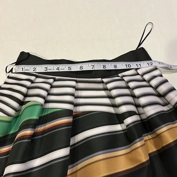 MARY KATRANTZOU Multicolor Striped A-Line Skirt - Picture 4 of 9